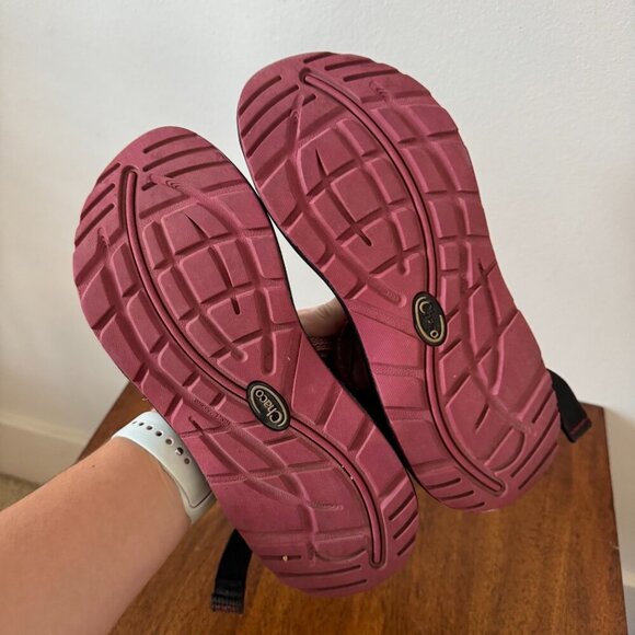 Chaco ZX/2 Sport Sandals in Pink Wave Print - Picture 9 of 10